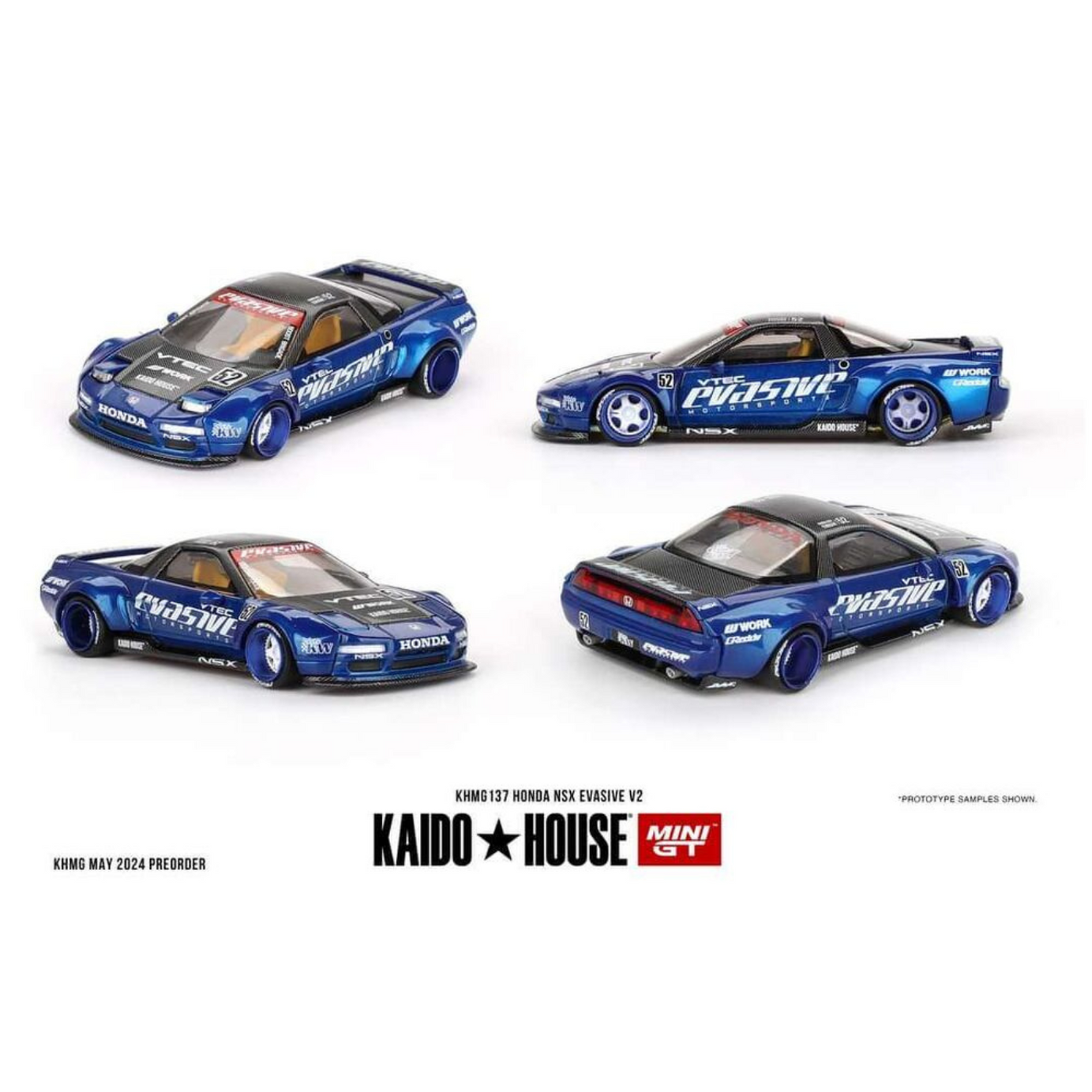 Xe Mô Hình Mini GT x Kaido House Collab Honda NSX Evasive V2 #137 - Phiên Bản Giới Hạn.