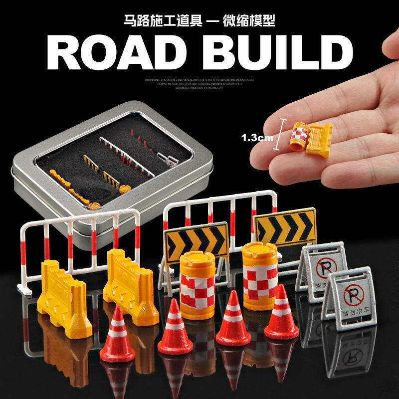 Phụ Kiện Mô Hình Cọc Giao Thông Mini 1:64 – DIY Trang Trí Cảnh Phố, Sa Bàn Diorama.