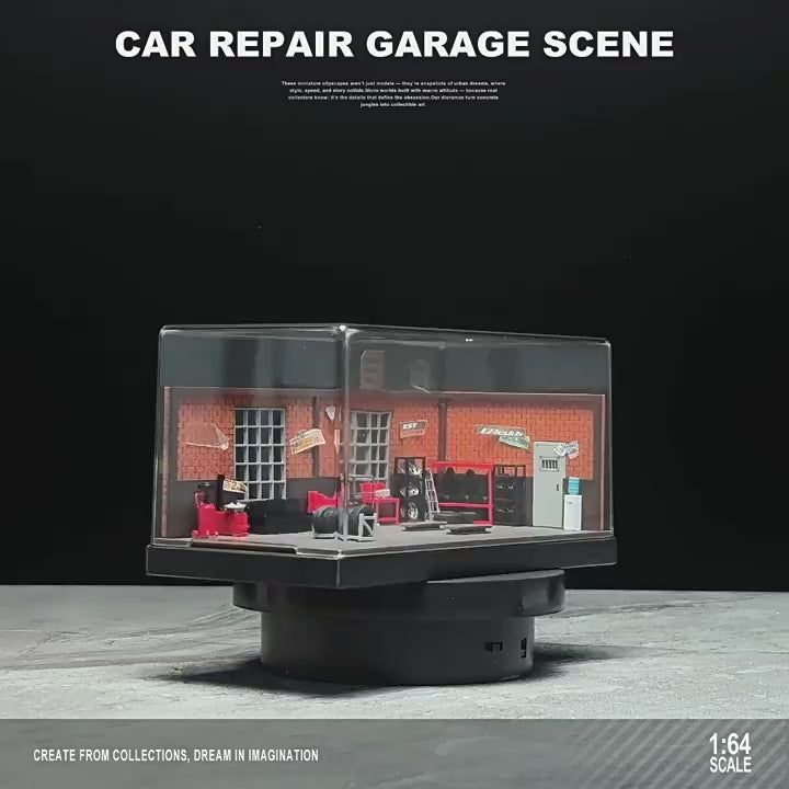Bộ Phụ Kiện Sửa Xe 1:64 Resin Sơn Màu Sẵn – Dụng Cụ Garage Mini Diorama 3D DIY.