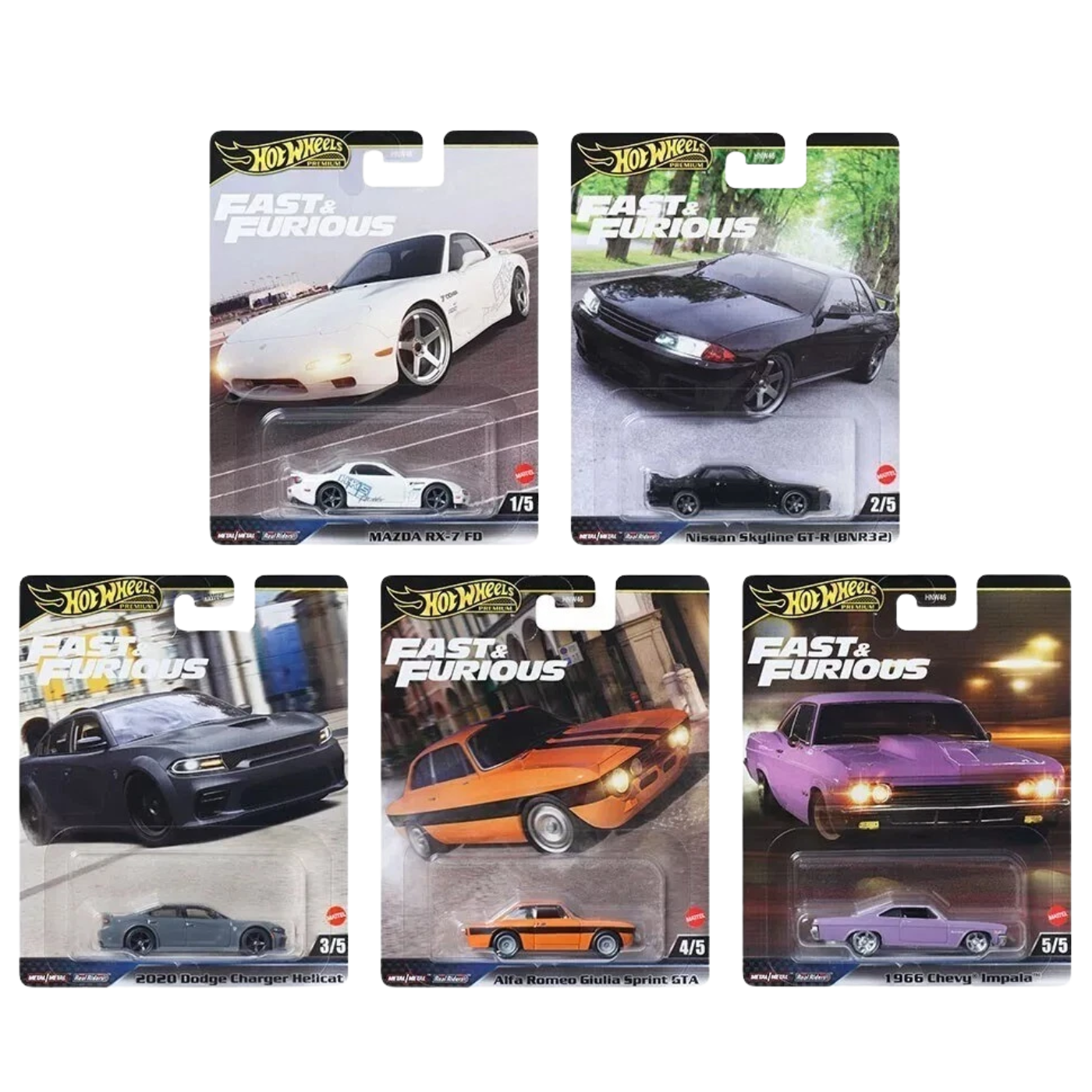 Xe Mô Hình Hot Wheels Premium FAST & FURIOUS 2025 HNW46-956K-6B2.