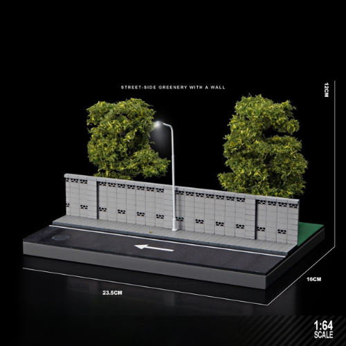 Mô Hình Diorama 1:64 – Cảnh Góc Phố, Góc Đường Có Đèn LED, Xe Mini 3D - Quà tặng cho người sưu tập xe mô hình.
