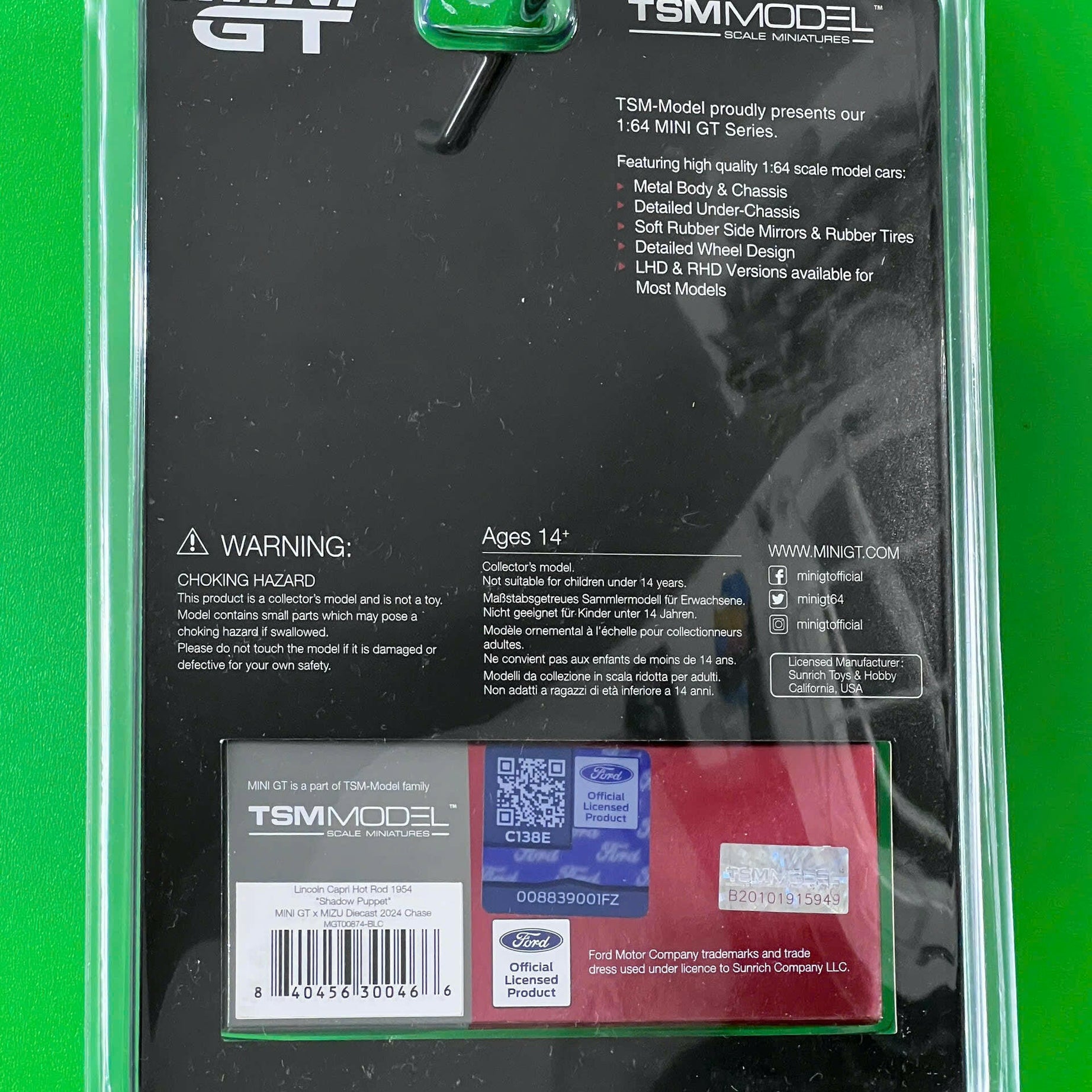 [CHASE] Xe Mô Hình Mini GT x Mizu 1:64 Lincoln Capri Hot Rod 1954 “Shadow Puppet” Chase MGT874-3F – Xe mô hình sưu tầm giới hạn.