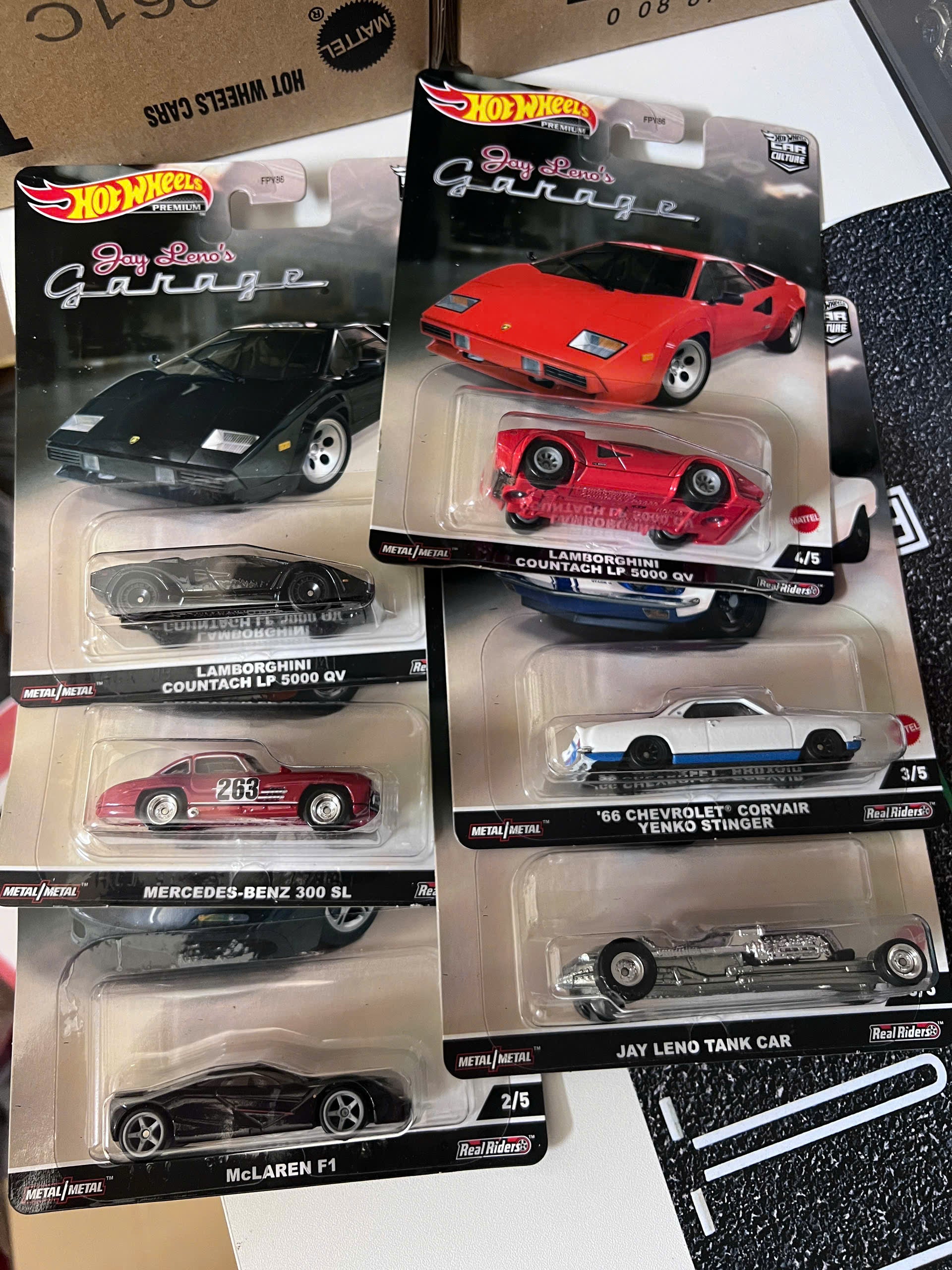 Xe Mô Hình HOT WHEELS JAY LENO'S GARAGE CAR CULTURE Set 5