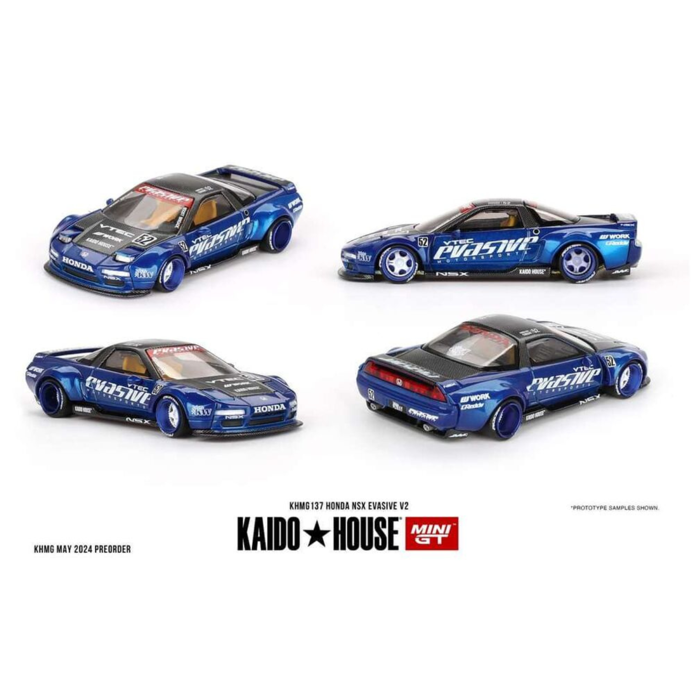 Xe Mô Hình Mini GT x Kaido House Collab Honda NSX Evasive V2 #137 - Phiên Bản Giới Hạn.