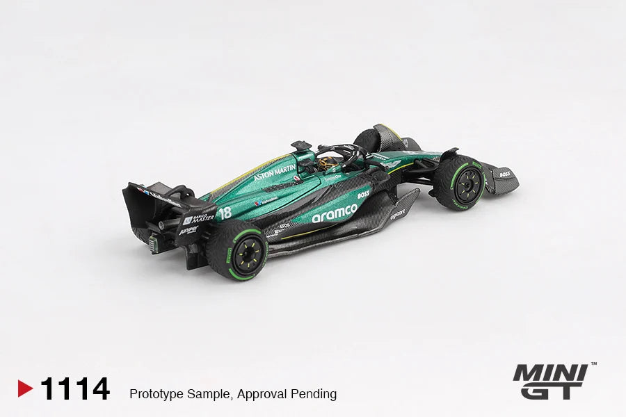 [Pre-order] Mini GT #1114 Aston Martin AMR24 #14 Lance Stroll – F1 2024 Canadian GP