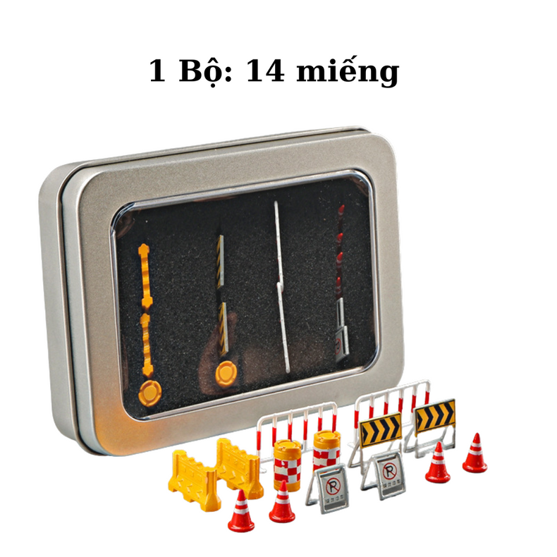 Phụ Kiện Mô Hình Cọc Giao Thông Mini 1:64 – DIY Trang Trí Cảnh Phố, Sa Bàn Diorama.