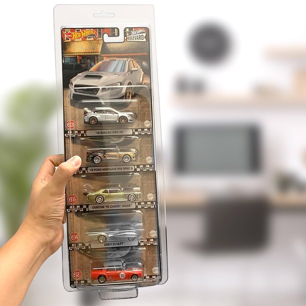Protect Card Hot Wheels Premium Car Culture - Thanh Dài Chứa 5 Xe