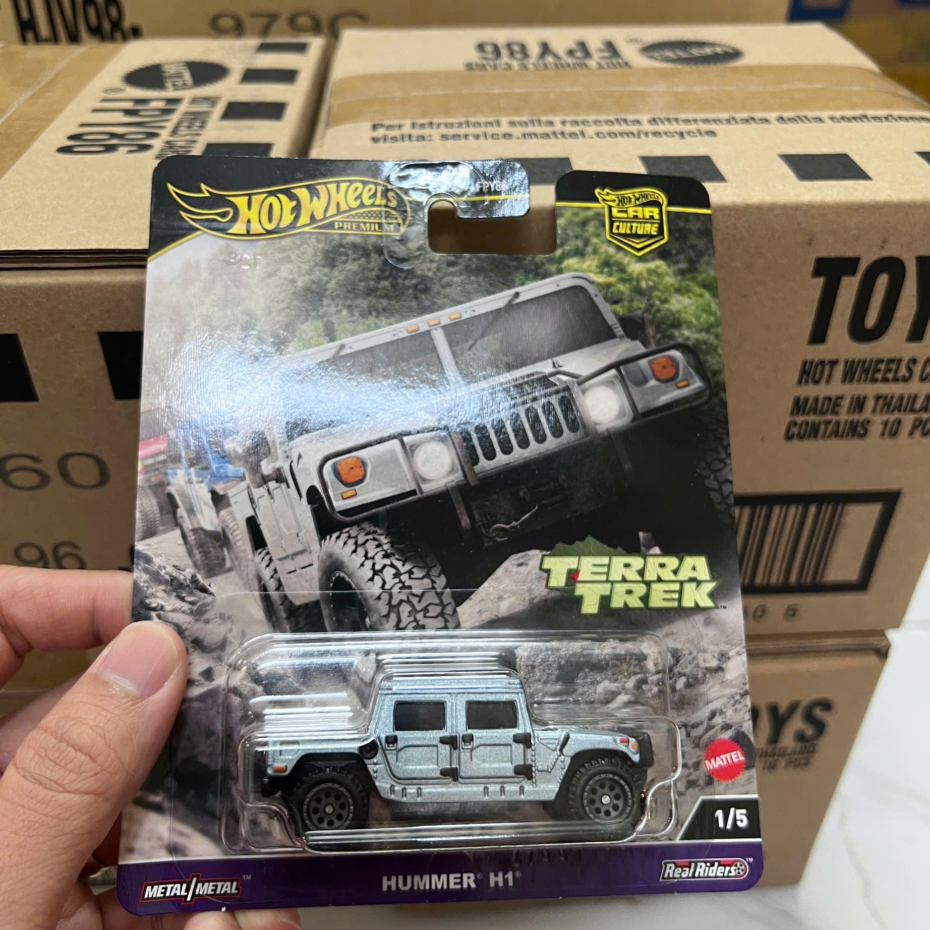 Xe Mô Hình Hot Wheels Premium Car Culture C Terra Trek set of 5 Cars FPY86-961C.