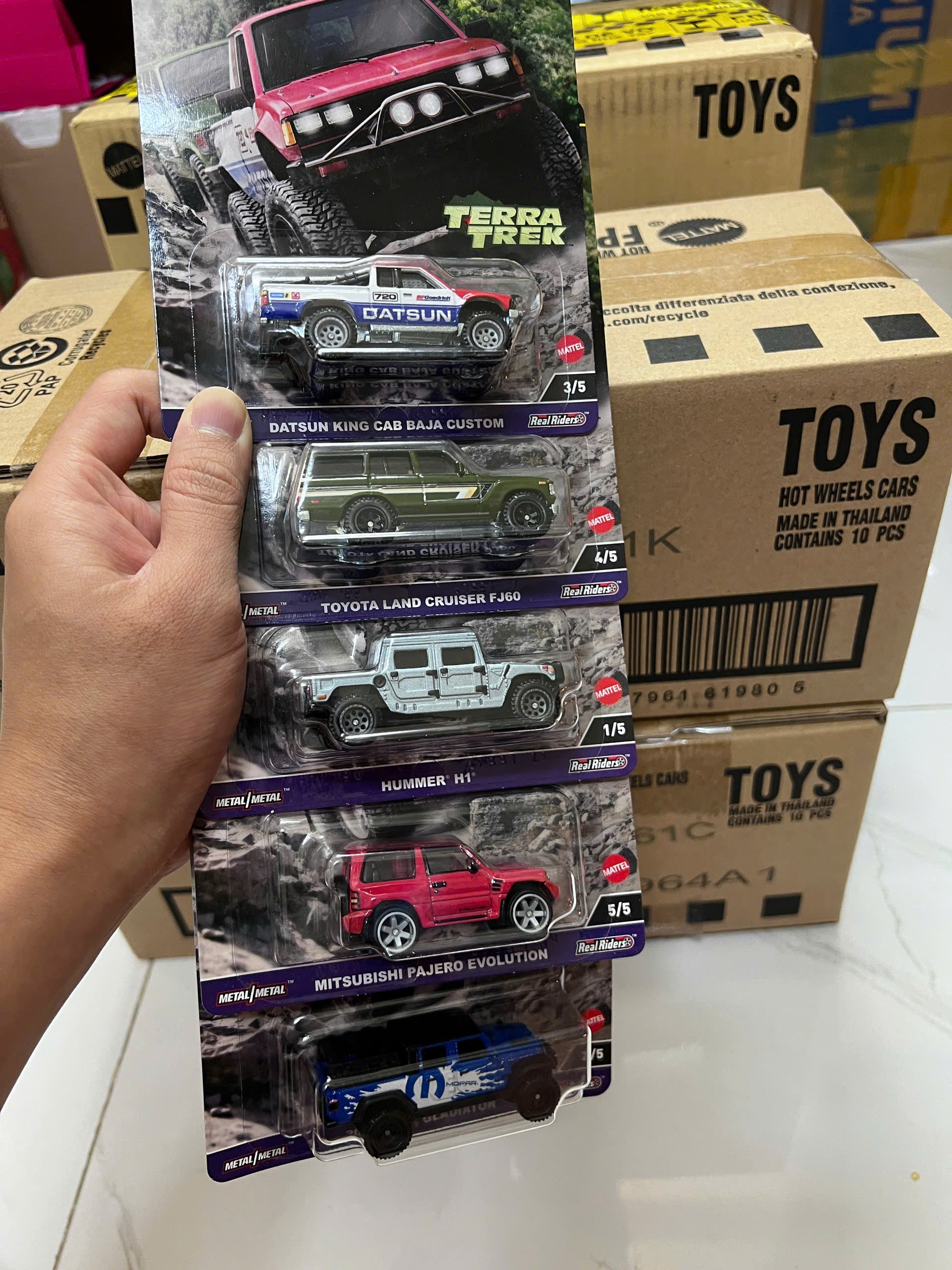 Xe Mô Hình Hot Wheels Premium Car Culture C Terra Trek set of 5 Cars FPY86-961C.