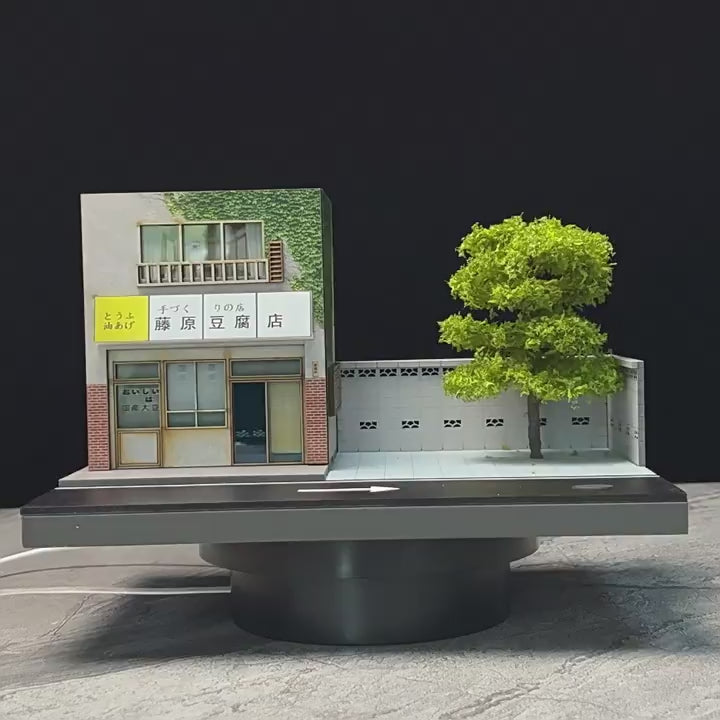 Mô Hình Diorama 1:64 – Nhà Hàng Fuji 2 Tầng - Có Đèn LED - Diorama trưng bày xe mô hình 1:64 có LED.